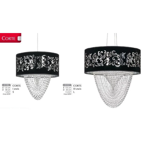 Lampa wisząca CORTE Sorento I S 4196 Nowodvorski śr.40cm - zdjęcie dodatkowe 4
